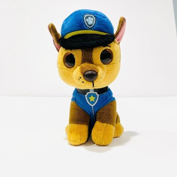 ty Paw Patrol Chase Puppy 7 1/2” Plush - Picture 1 of 4